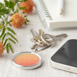 Peach Music Key Ring