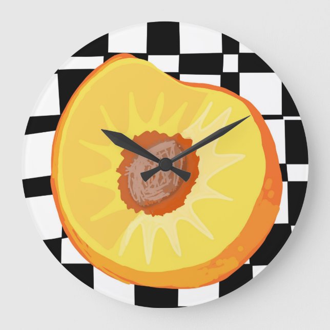 Peach O'CLock! Large Clock (Front)