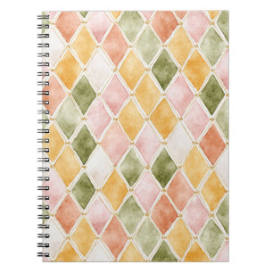 Peach Orange Green Yellow Blush   Notebook
