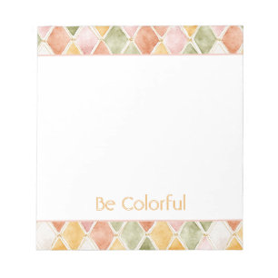 Peach Orange Green Yellow Blush    Notepad