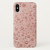 Peach orange water droplets