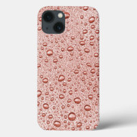 Peach orange water droplets Case-Mate iPhone case