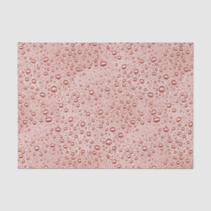 Peach orange water droplets tissue paper