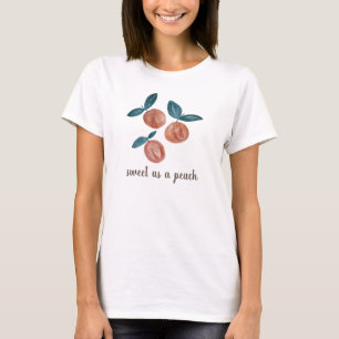 Peach Painting Sweet as a Peach T-Shirt