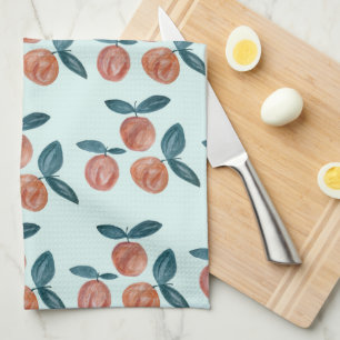 Peach Painting Sweet as a Peach Tea Towel