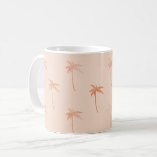 Peach Palm Trees Coffee Mug
