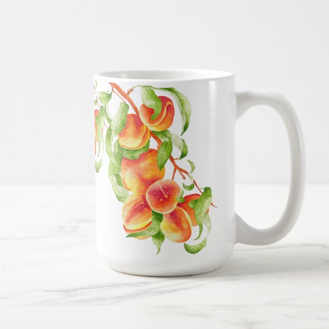 'Peach Paradise' on a Classic Mug (Right)