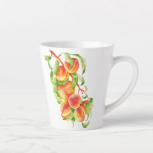 'Peach Paradise' on a Small Latte Mug
