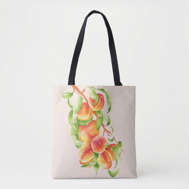 'Peach Paradise' on a Tote Bag (Front)