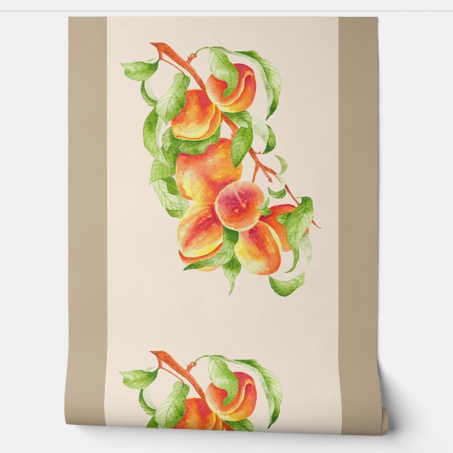 'Peach Paradise' on a  Wallpaper (Unrolling)