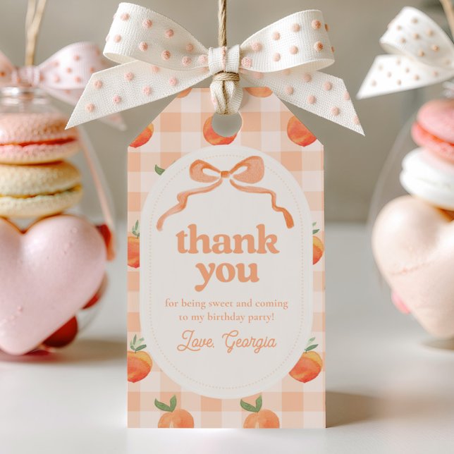 Peach Party Favour Tags (Creator Uploaded)