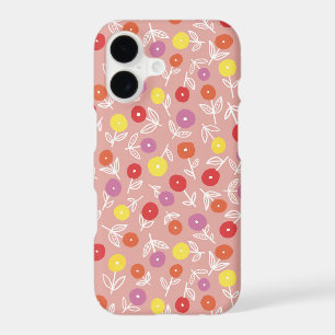 Peach Pastel Floral Ditsy iPhone Case