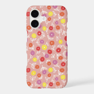 Peach Pastel Floral Ditsy iPhone Case