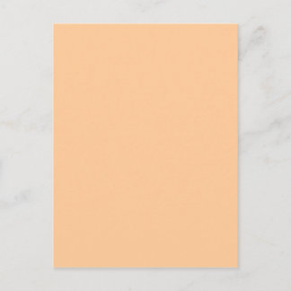Peach Pastel Orange Solid Colour Postcard