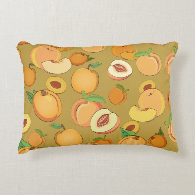 Peach Pattern 2 Decorative Cushion (Front)