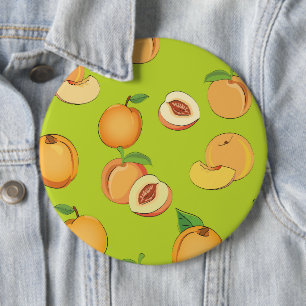 Peach Pattern 4 6 Cm Round Badge