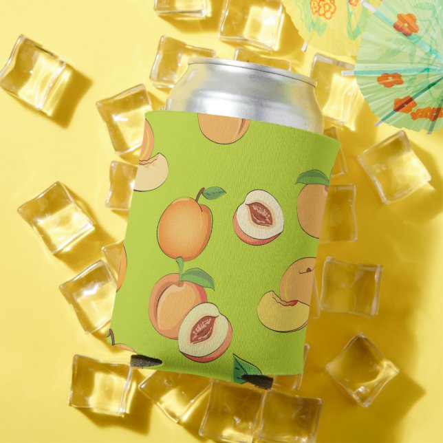 Peach Pattern 4 Can Cooler (In Situ Summer)