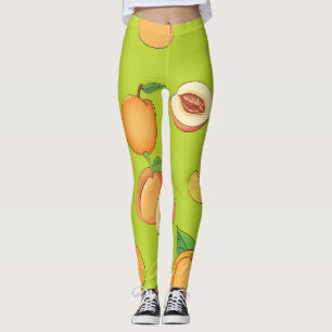 Peach Pattern 4 Leggings