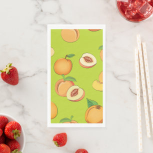 Peach Pattern 4 Napkin