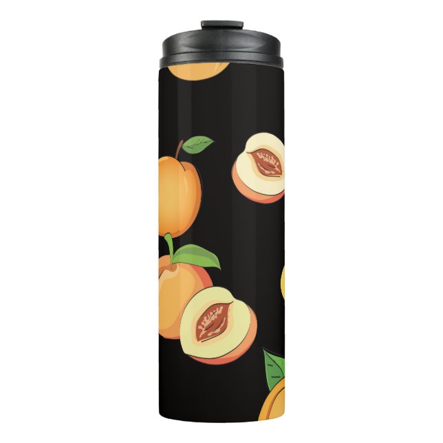 Peach Pattern 5 Thermal Tumbler (Front)