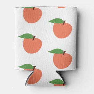 Peach Pattern Can Cooler