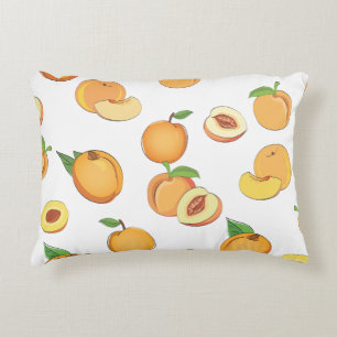 Peach Pattern Decorative Cushion