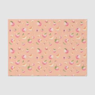 Peach Pattern Tissue Paper