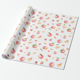 Peach Pattern Wrapping Paper