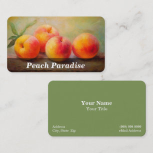 Peach / Peaches Business Card