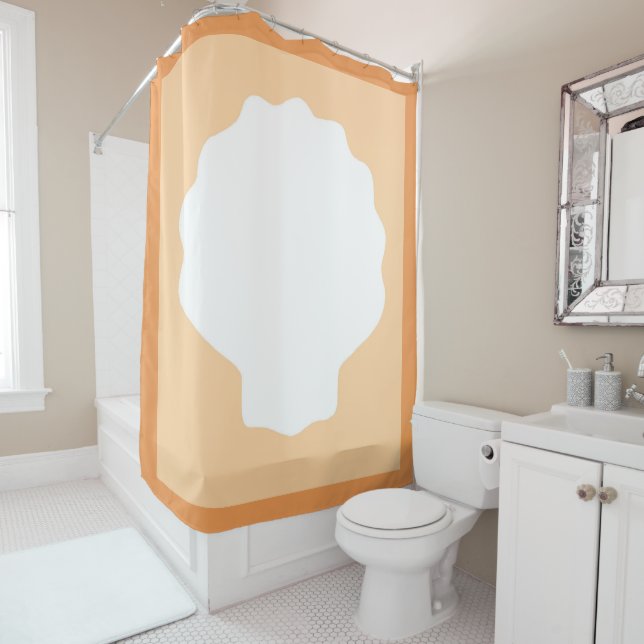 Peach Pearl Shower Curtain (In Situ)