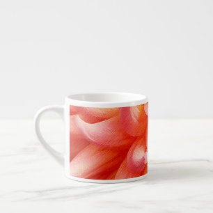 Peach Petals of a Dahlia Espresso Cup