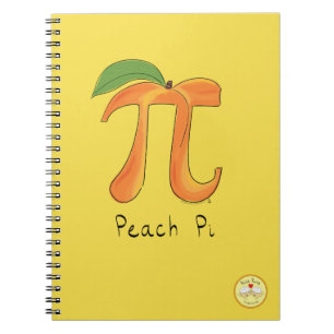 Peach Pi Cute Math Pi Day Notebook