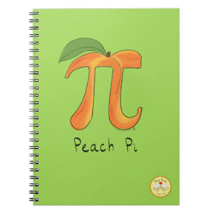 Peach Pi Cute Math Pi Day Notebook