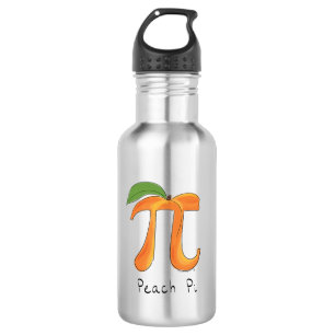 Peach Pi Symbol Math Teacher 532 Ml Water Bottle