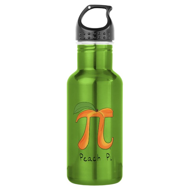 Peach Pi Symbol Math Teacher 532 Ml Water Bottle (Front)