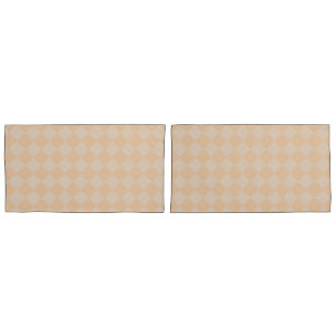 Peach Pillowcases Diamond Pattern HAMbyWG