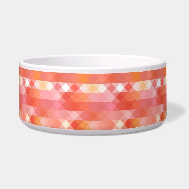 peach pink and white geometric (Front)