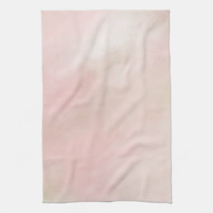 Peach Pink Blush Tie Dye Watercolor Tea Towel