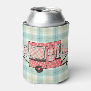Peach Poka dot Popup Can Cooler