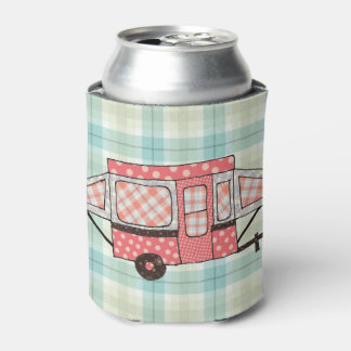 Peach Poka dot Popup Can Cooler