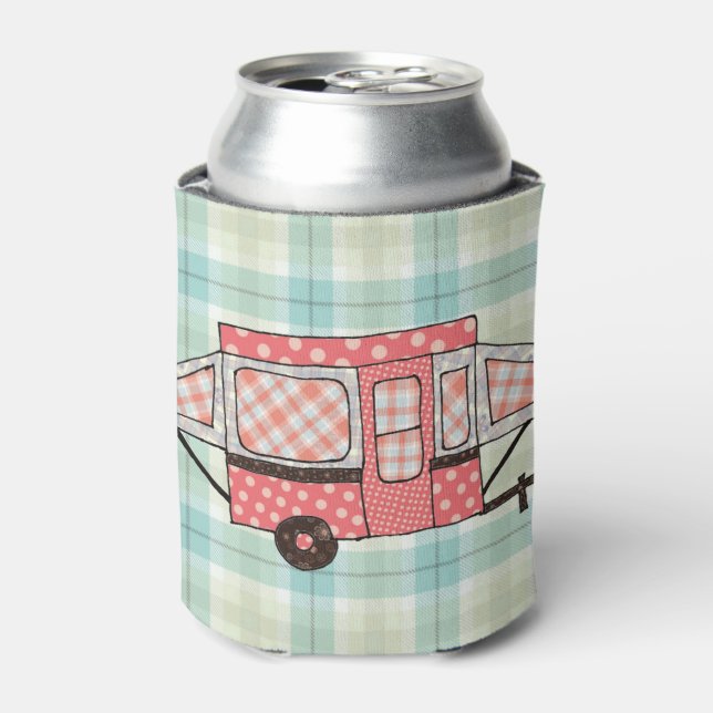 Peach Poka dot Popup Can Cooler (Can Front)