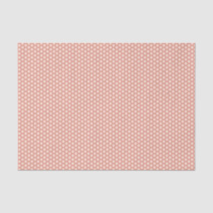 Peach polka dots tissue paper