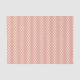 Peach polka dots tissue paper