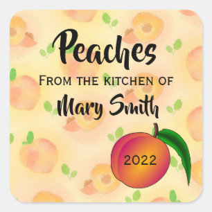 Peach Product Canning Label