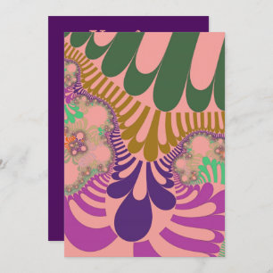 Peach Rainbow Mod Invitation