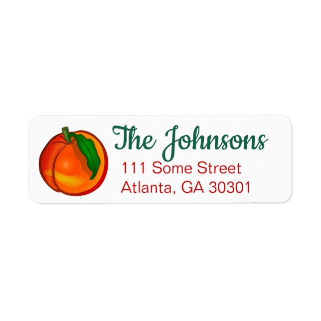 Peach Return Address (Front)
