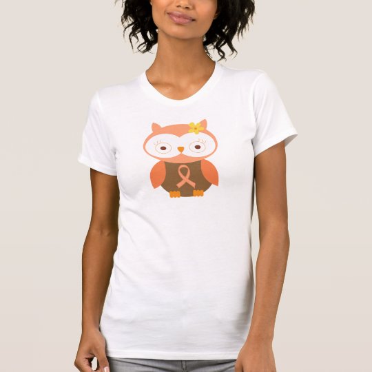 Peach Ribbon Awareness T-Shirt