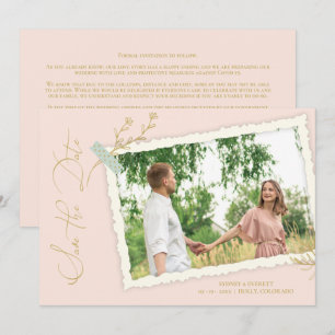 Peach Romantic Vintage Photo Album Scrapbook