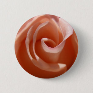 Peach Rose Button