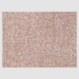 Peach Rose Gold Luxe Glitter   Tissue Paper